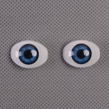 Acrylic Eyes Half Oval Blue Eyeballs for 20"-22" Reborn Baby Doll BJD Baby Kit