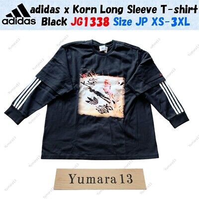 adidas x Korn Long Sleeve T-shirt Black JG1338 Size JP XS adidas x Korn Long Sleeve T-shirt Black JG1338 Size JP XS
