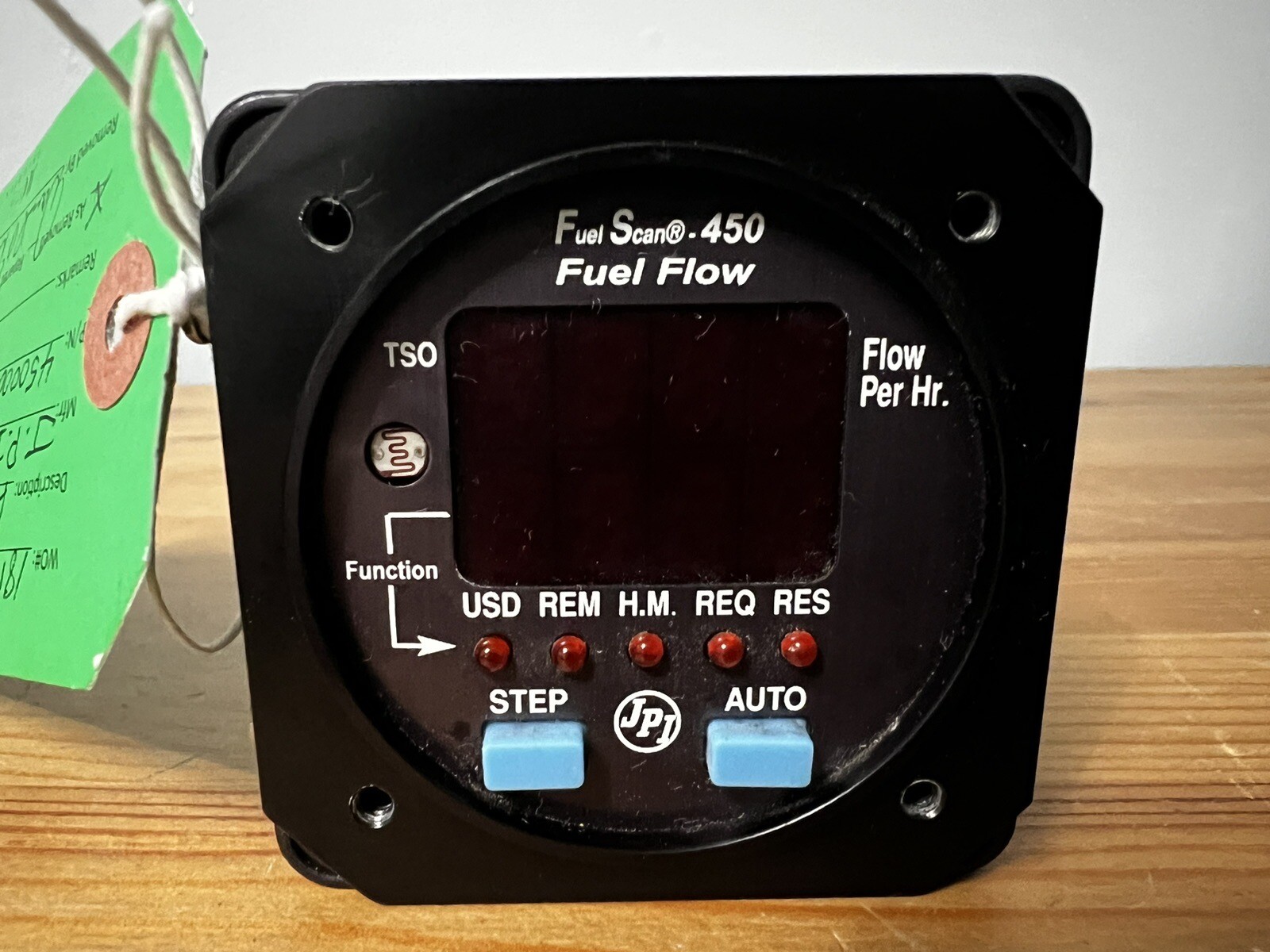 JPI Fuel Scan 450 Fuel Flow Indicator p/n 450000P "As Removed" With