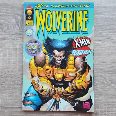 Comicheft Marvel Deutschland Nr. 28 Wolverine Comic mit Klarsicht-Stickern