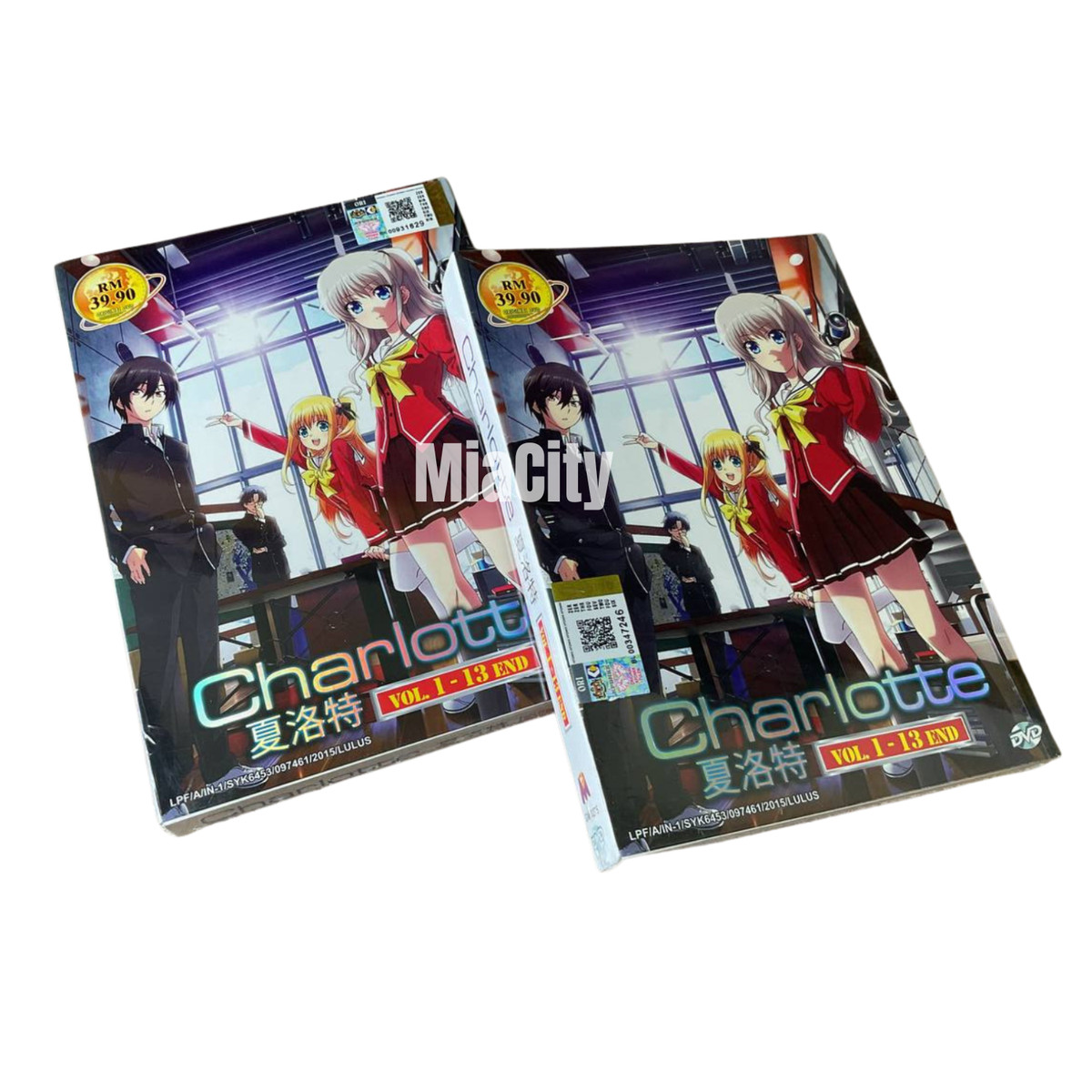 DVD ANIME CHARLOTTE 夏洛特 VOL.1-13 END ENGLISH DUBBED REGION ALL + FREE DVD