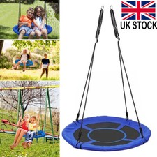 100cm Kids Giant Outdoor Garden Rope Swing Seat Tree Nest Spider Net Yard Toys