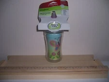 PLAYTEX TWIST N CLICK Pink butterflies  12+ SIPPY CUP NEW box tu