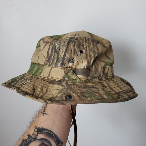 Vintage Realtree Woodland Camo Hat 