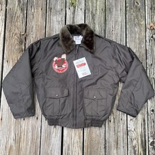 Vintage Anheuser Busch Budweiser Nylon Bomber Aviator Jacket Size Medium New
