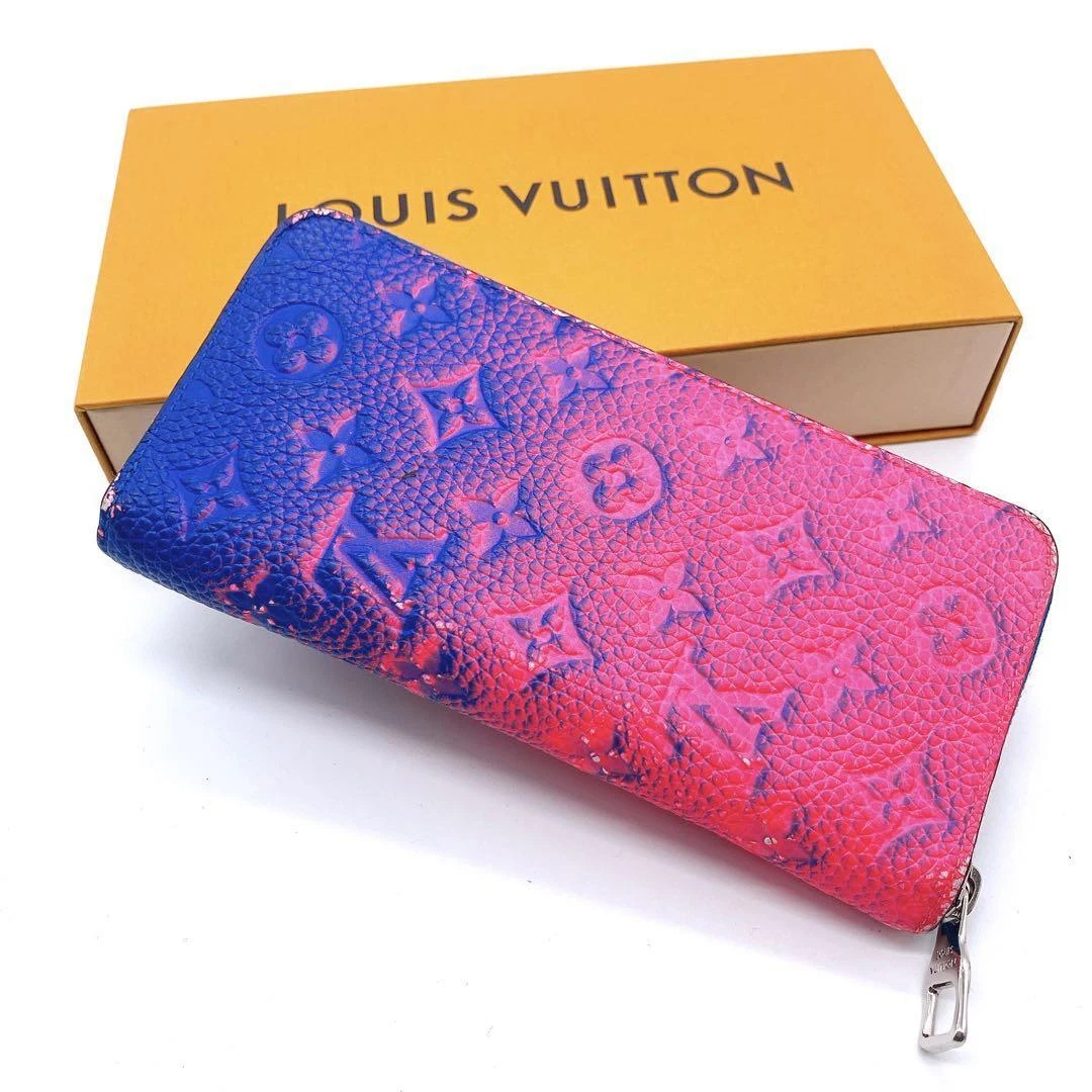 LOUIS VUITTON M81243 Zippy Wallet Vertical NM Taurillon Rose Pink 