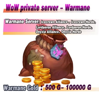Warmane Gold for Onyxia, Icecrown, Lordaeron servers wow Fast & Cheap Currency 