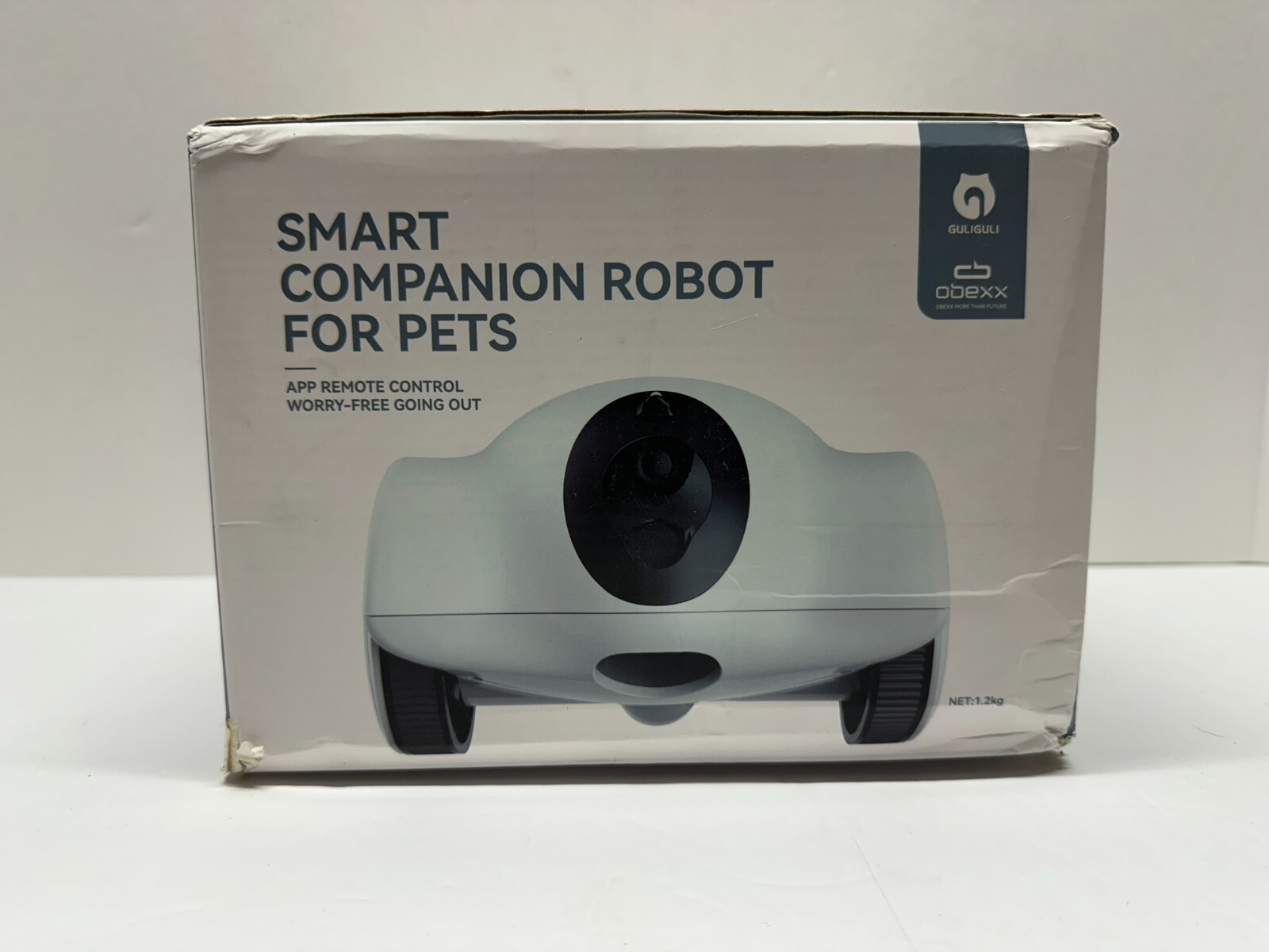 Guliguli Smart Companion Robot for Pets, App Remote Control Camera