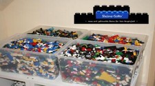 Lego (c) 1 kg Konvolut - Ersatzteile - Steine, Platten, Technic, Sondersteine ..