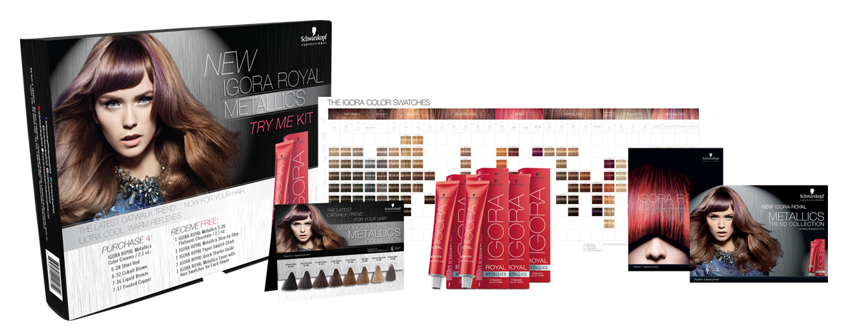 SCHWARZKOPF PROFESSIONAL IGORA ROYAL METALLICS PERMANENT HAIR DYE