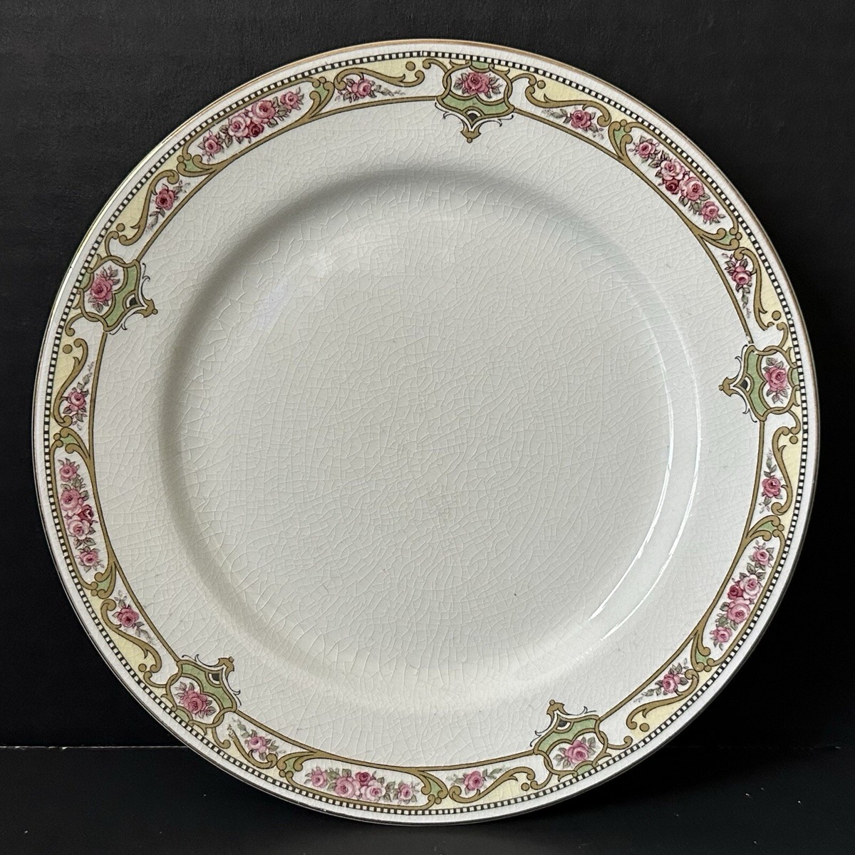 Johnson Brothers China Bread Butter Plate, Pink Roses, Tan