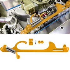 Aluminum Throttle Cable Carburetor Bracket For 4150 4160 Carb 307 350 Sbc Gold