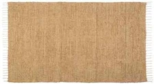 Burlap Natural Rustic Country Farmhouse Area Rag Rug Cotton Loom Woven