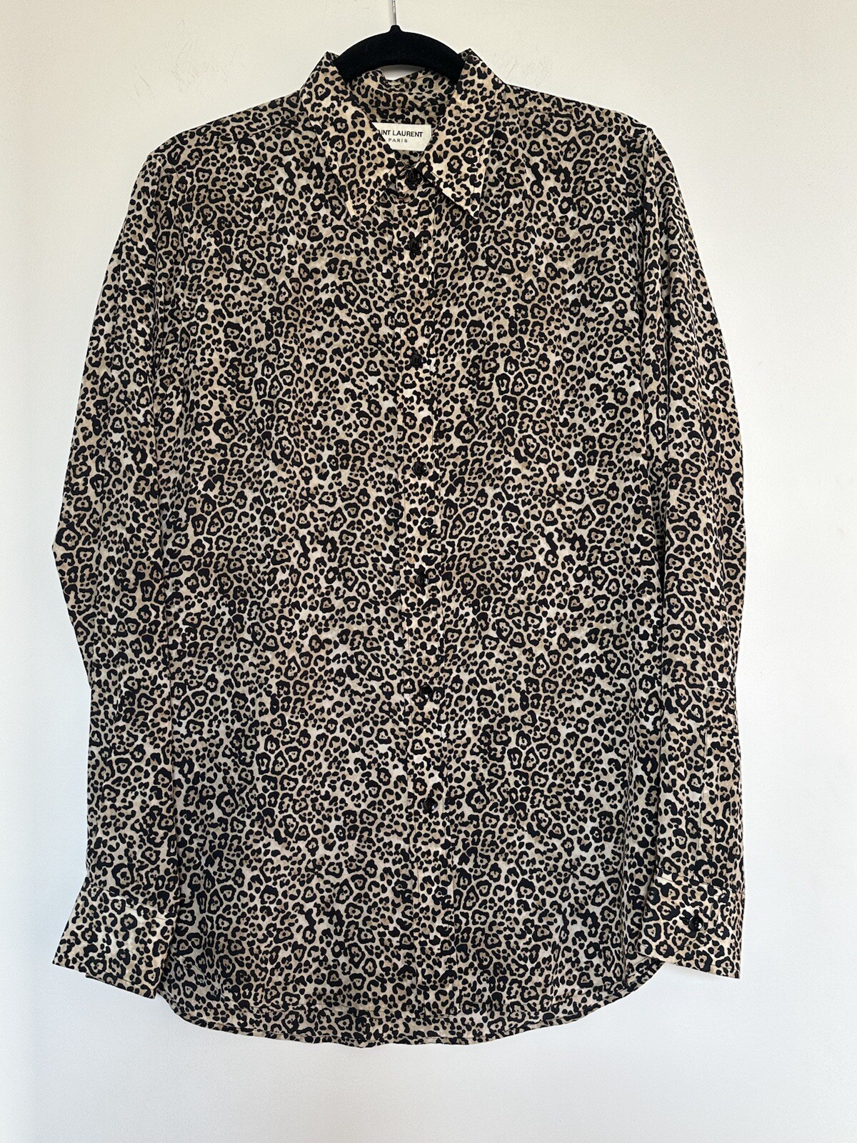 SAINT LAURENT Camicia di seta gatto bambino FW16 [disegnata da Hedi Silmane]