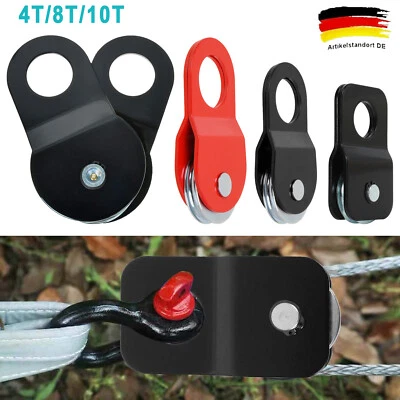 ISWEES Umlenkrolle 4-8-10T Seilwinde Lastenzug Seilzug Snatchblock Seilrolle Werkstatt