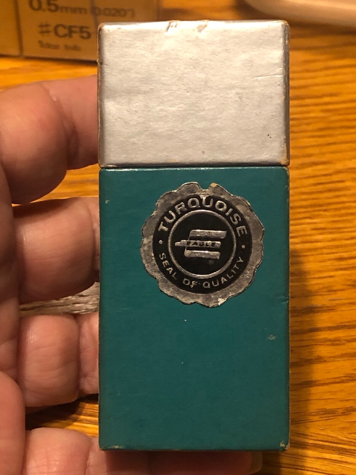 Vintage Eagle Turquoise “twenty” HB Pencil Leads from Dad’s Estate.