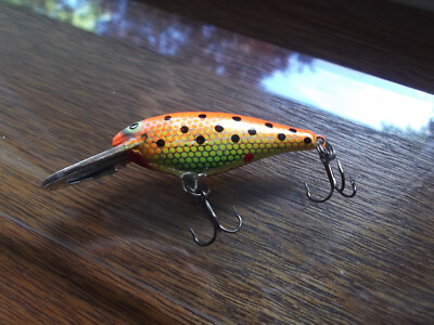 Custom Painted Rapala Shad Rap,SR-5, Orange Specks