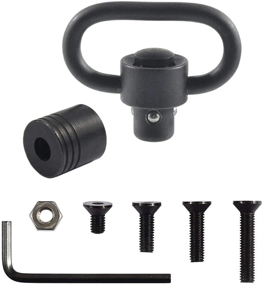 QD 1.25Inch Swivels Mount Quick Detach Loop Base Kit with 4 Screws+1nut +1Wrench - Image 3 of 4