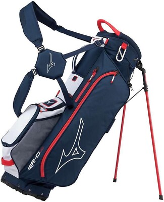 Mizuno BR-D3 Carry Stand Bag Navy Red White 9in 2.5kg 4-way