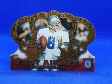 Troy Aikman 1996 Pacific Crown Royale DIE-CUT #CR-100