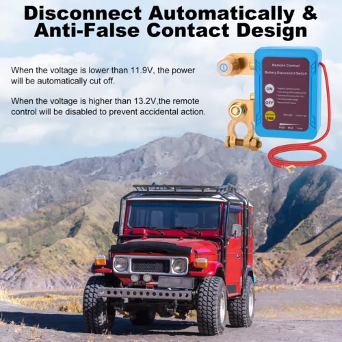 Remote Battery Disconnect Switch 12V 240A Battery Kill Switch for Auto RV ATV - Picture 7 of 9
