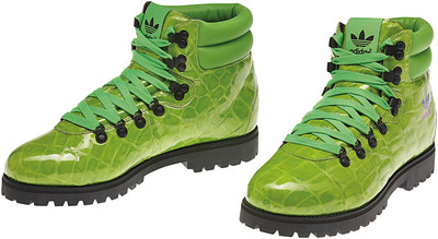 ×JEREMY SCOTT Adidas Men's Jeremy Scott Alligator print Hiking Boots Size 4 us
