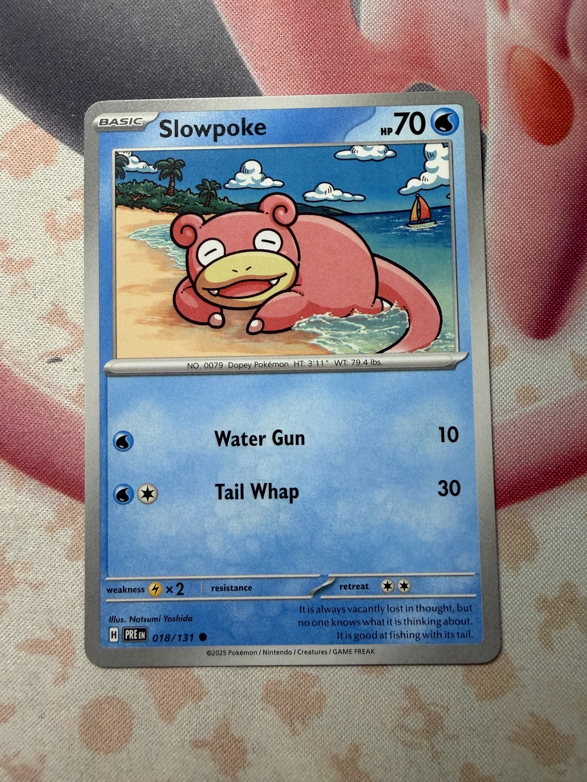 Slowpoke Common SV: Prismatic Evolutions 018/131 NM English Pokemon Card
