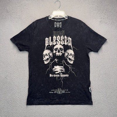 Always Blessed Bro-Hemian Rhapsody Shirt Mens XL Black Graphic Print Streetwear