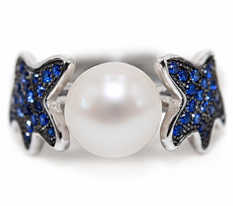 Heat Treated Fresh Water Pearl 925 Sterling Silver Ring Jewelry Sz 7 MM4-10