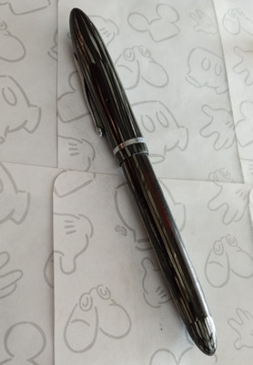 Sheaffer's 350 Grey Striated Vintage Fountain Pen #3 Nib Vacuum Fill Made in USA