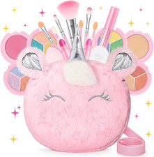 Kids Real Makeup Kit for Girls 3-10 Years Old : Washable Non Toxic Make up Toys