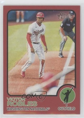 2022 Topps Heritage Target Mega Box Exchange Red Border Victor Robles #229 0ce9