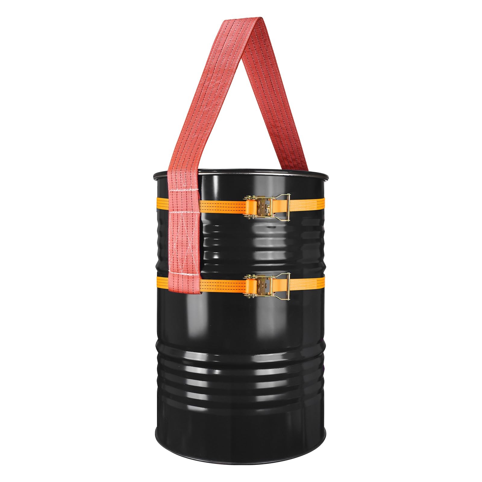 Drum Handling Sling for 55 Gallon Drum, Barrel Lifting 78.7" x 4.9", black