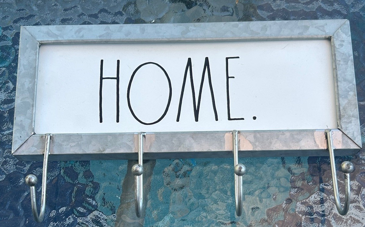 Rae Dunn HOME Wall Decor with Hooks for Farmhouse Style