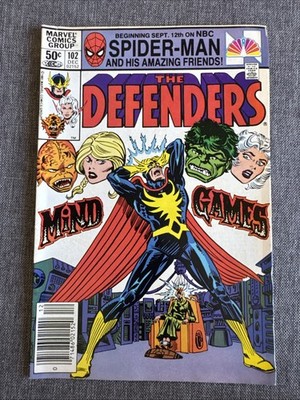 Defenders #102 1981 Marvel Comics FN Comic Book Newsstand Hulk Black Knight