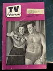 TV Forecast Magazine Regional TV Guide February 1950 Wrestler Tarzan Art White