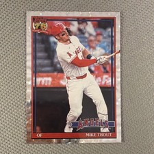 Topps 2026 Series 1 75th Anniversary Foilboard Mike Trout Angels #T91-1