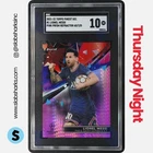 2021 TOPPS FINEST UEFA CHAMPIONS LEAGUE #1 LIONEL MESSI PINK PRISM /125 SGC 10