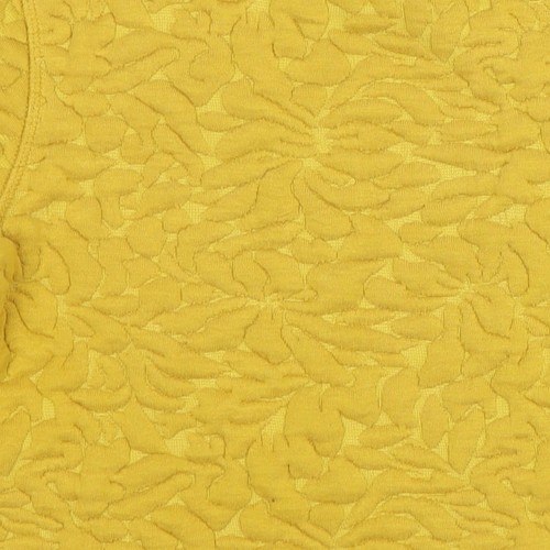 H&M Women's Yellow Jersey Short Sleeve Top, Size S - Picture 11 of 12