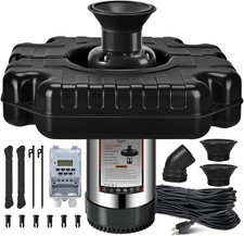 Pond Fountain Aerator  1HP 110V 750W Fountain Pump for Ponds,Stainless Steel Floa