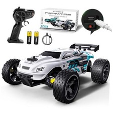 RC Cars Remote Control Car for Kids, 1:18 Scale 20 KM/H 2WD Offroad White