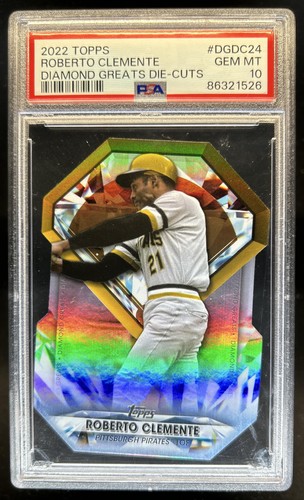 2022 Topps Roberto Clemente Diamond Greats Die Cuts #DGDC-24 Pirates PSA 10