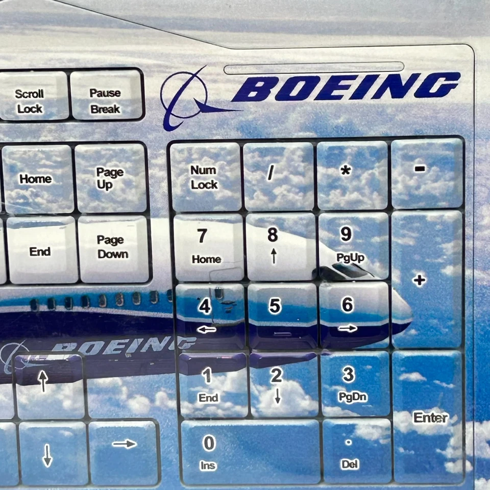 Keyscaper Boeing USB Dreamliner 787 Mac PC QWERTY Keyboard Aviation Theme - Image 2 of 4