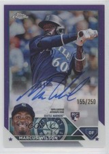 2023 Topps Chrome Rookie Purple Refractor /250 Marcus Wilson #RA-MWI Auto 0f5t