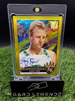 Larry Bird 2025-26 Panini Donruss Hardwood Kings True Gold Auto /10 #HWK-LBD