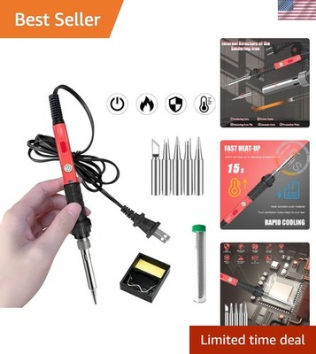 All-in-One 60W Soldering Iron Set with Accessories - Perfect for DIY Projects