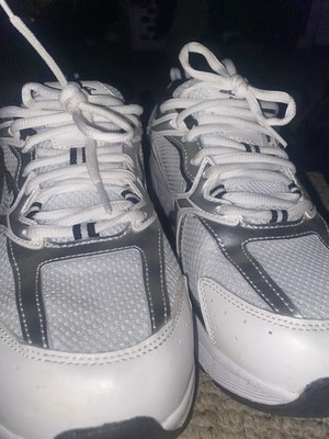 Avia Men's White Silver Black Mesh Synthetic Athletic Sneakers Running Walking