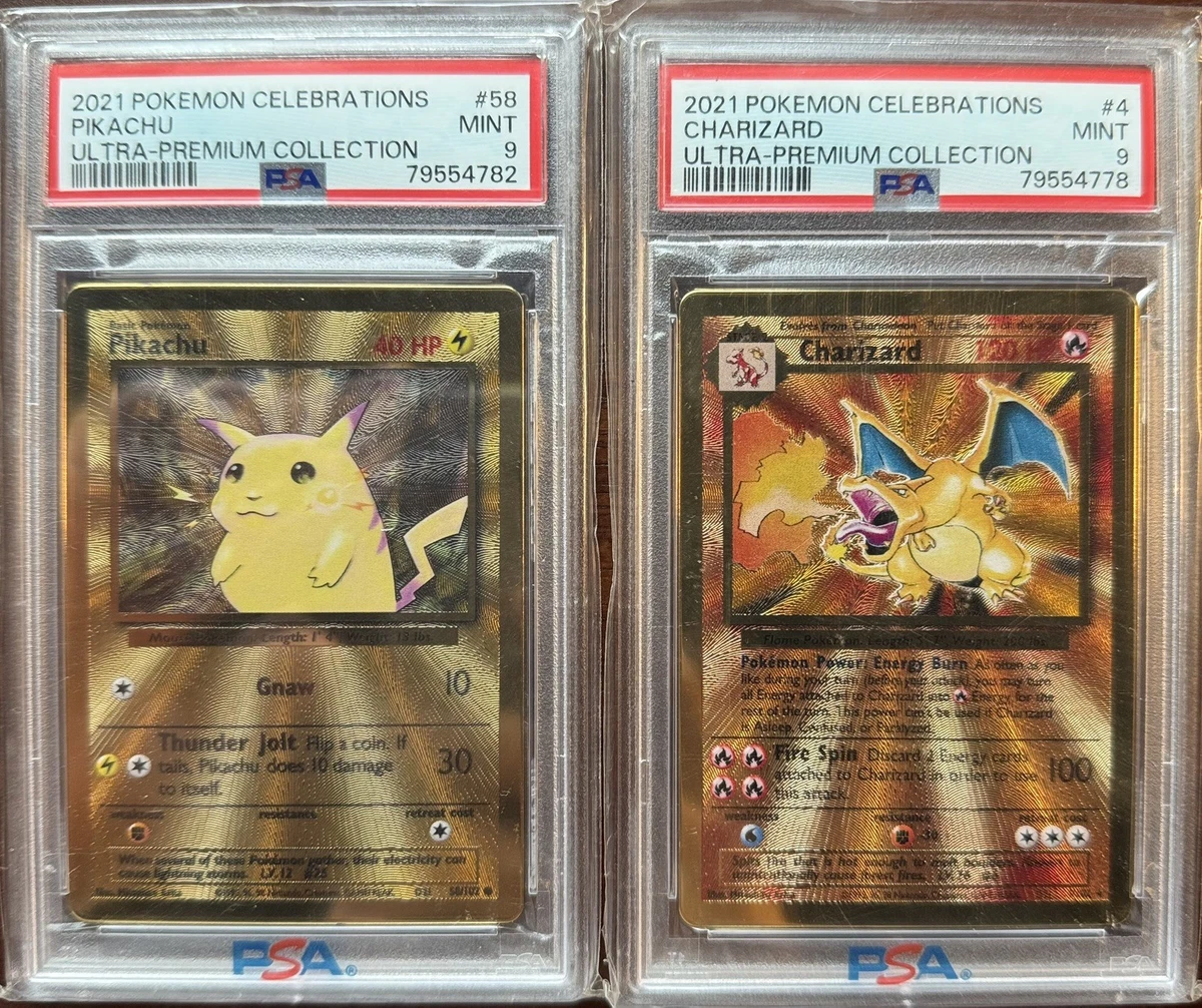 Pikachu Pokémon TCG Metal Individual Collectible Card Game Cards