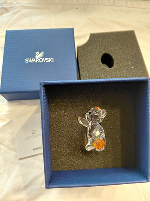 Swarovski Kristallfigur Bär mit Kürbiskorb 1096026 OVP Schachtel