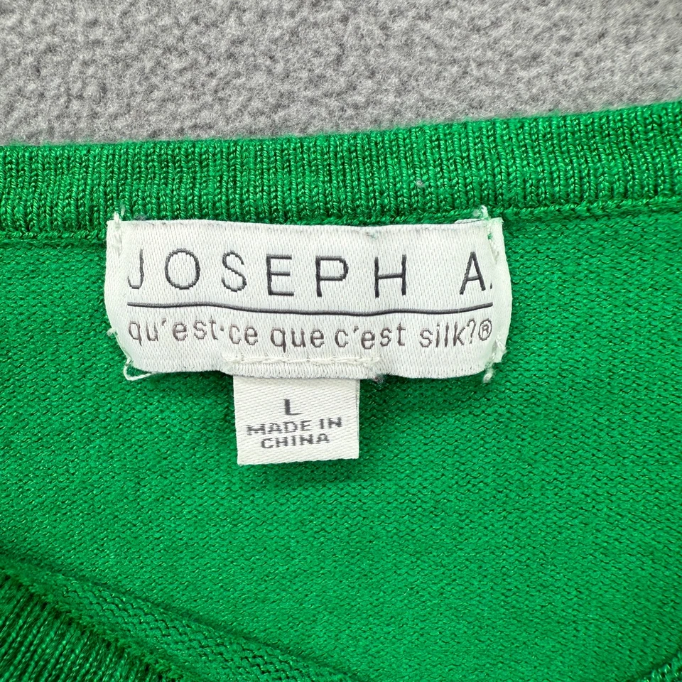 Joseph A. Sweater Womens Large Multicolor Striped Knitted Short Sleeve Pullover - Image 2 of 4